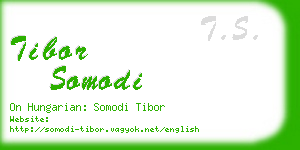 tibor somodi business card